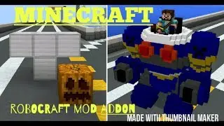 robocraft mod addon in Minecraft animation