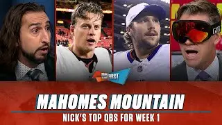 Josh Allen, Lamar Jackson, Joe Burrow climb Mahomes Mountain ahead of Week 1 | FIRST THINGS FIRST