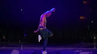Chris Brown performs 