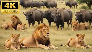 Animals Of The World 4K - Scenic Wildlife Film With Calming Music - Relaxing Animals 4K