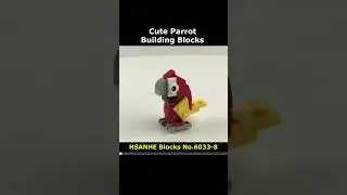 Parrot No.6033-8 Blocks Preview #Animal #HSANHE #Parrot #Instructions #Lego #MiniBlock #NanoBlock