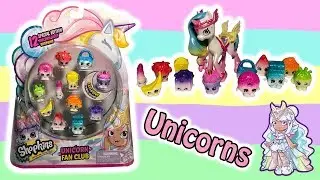 Shopkins Unicorn Fan Club Pack Of 12 With Exclusive Twinkle Cupcake Shopkin + Happy Places Cutiecorn