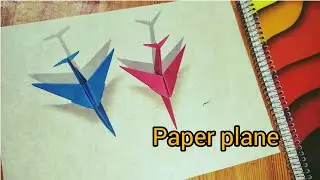 DIY PAPER AEROPLANE/How to Make Paper Plane / Craft For Student's/Origami Airplane ideas for kids