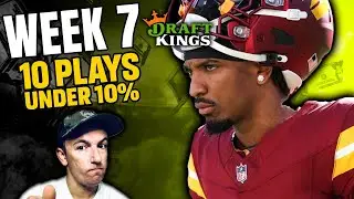 Week 7 NFL DFS Plays Under 10% Ownership | Draftkings and Fanduel