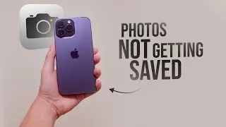 Когда я делаю фотографию, она не сохраняется на iPhone (исправлено)