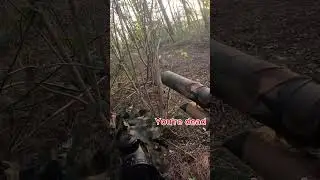 So this happened😅​⁠@kickingmustang #kickingmustang #kmcsghillie #airsoft #ghillie #snipergameplay