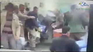 Iraqi security forces attacking citizens | They were gathered for taking their share of oil |