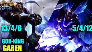 God-King Garen vs Nasus solo lane (Build&Rune) - wild rift