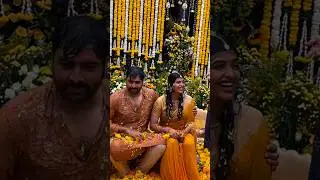 Nara Rohith Haldi Function Wedding Nara Nandamuri Family #nararohith #sireelella #haldi #function