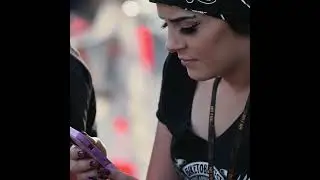 Biker chick and her nails, attire done right. #biketoberfest #bikerchick