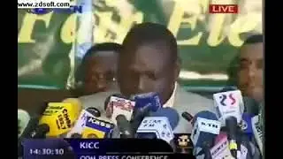 Fiery Ruto disputing the Presidential election results in 2007
