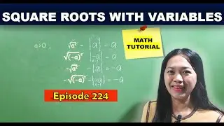 SQUARE ROOTS WITH VARIABLES / MATH TUTORIAL
