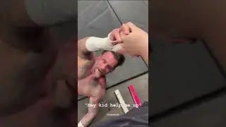 A fan helps CM Punk get up at WWE live event 12/27/2024 #wwe #cmpunk #wwepittsburgh #shorts