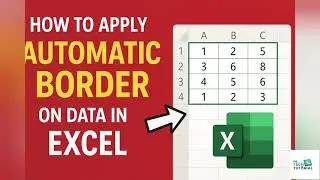 How to apply Automatic border on a data in Excel