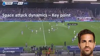 Football Tactical Analysis: Space attack dynamics | Inspiration #como1907 #fabregas #tactics