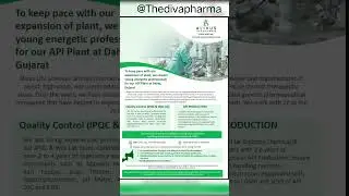Alivus pharma hiring for QC and production Dept
