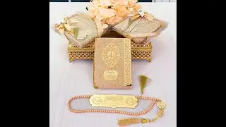Personalized Velvet Dua Book Bookmark Tasbeeh Muslim Wedding Gift Set Baby Shower Birthday Gifts