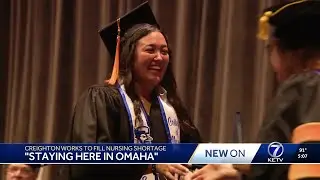 'Staying here in Omaha': Creighton University works to fill nursing shortage