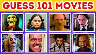 Can You Guess 101 Halloween Movies by the Picture? Let's Find Out! | Halloween Movie Quiz🎃