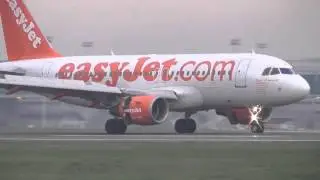 Easyjet spirit of Easyjet livery GEZIL lands London Stansted Airport 20Jan16 345p