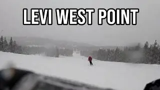  Levi West Point &ndash; Laskettelua lumituiskussa | Levi Ski Resort POV