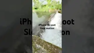 iPhone 16 slow motion soot 📸🎥 #videography #natural #waterfall