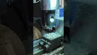 Cutting a radius on the mini mill. #machinist #machining #workshopwasteland