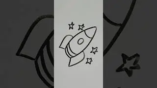 Rocket Drawing 🚀🚀 #shortsfeed #art #easyartidea #youtubeshorts #drawing #shorts