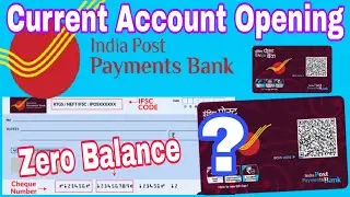 How To Open Current Account India Post Payments Bank | IPPB Per Current Account Kyse Open Kare