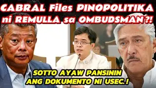 Allergic si REMULLA at SOTTO sa CABRAL Files na inilabas ni Rep. LEVISTE! BUKING ang BIG FISH?!