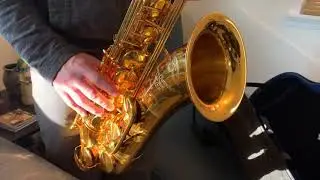 Gold Plated Dave Guardala Tenor Sax Demo, www.dcsax.com