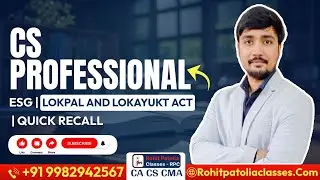 CS Professional ESG: Lokpal & Lokayukt Act Made Super Easy || #csstudents #educationalvideo