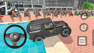 Car Bike Game: Jack ordered an Indian Black 🖤 Thar and drives a new Indian Police Gadi in Game