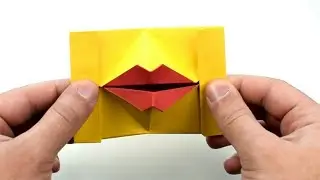 Origami Human mouth//How to make Paper kissing Lips//Paper Craft//Paper Things