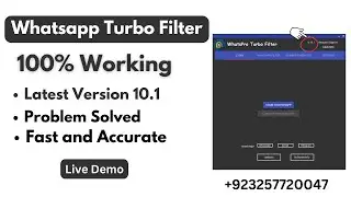 Whatsapp Number Filter | Bulk Whatsapp Number Checker | WhatsApp Filtering Software | Latest Version