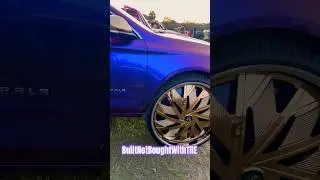 32 Inch Dubs Floaters on Chevy Impala #builtnotboughtwithtre #whips #automobile #rickrosscarshow