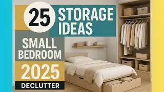 25 Bedroom Storage Ideas | Small Bedroom Storage Ideas 2025 | Wardrobe Organization & Decluttering