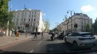 Sunny day drive through London | busy roads and iconic views.