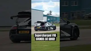 Supercharged Audi R8 V10 INSANE Sound #shorts #audi