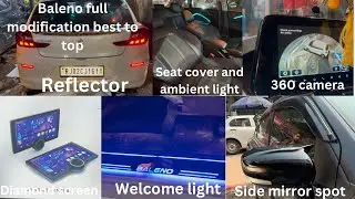 Modified baleno sigma ✅| Baleno 2024 base to top modification | baleno headlight modification 2022😜