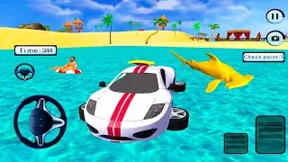 Water Chained Cars Stunt Race #4 Water Car Simulator 3D - Android GamePlay