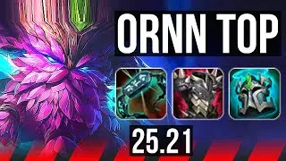 ORNN vs AKALI (TOP) | 7/1/19, Godlike, 500+ games | EUW Master | 25.21