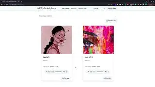 audio NFT Marketplace demo video