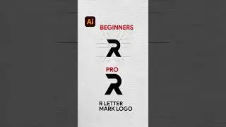 Adobe Illustrator 2026 Tips - How to Create Business R Letter Logo Design Process #inaa_graphics