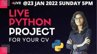 Live python project | Python Project for resume | learn python | python programming