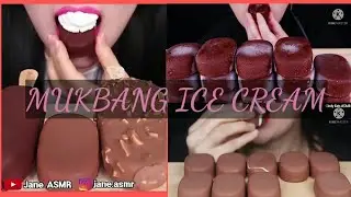 MUKBANGER'S & their ICE CREAM| ASMR| CRUNCHY SOUND| COMPILATION| JANE, JAERI, CINDY