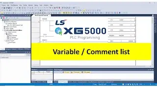 LS PLC Programming | Device Comment List in XG5000 | Bangla Tutorial