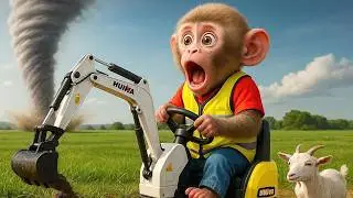 Tutu Rescues His Brother&rsquo;s Fruit Truck from the Storm! 🐵🍎🍌 | TUTU MONKEY LIFE