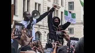 Watch Full Video of Wizkid, Slimcase #EndSars Protest in London