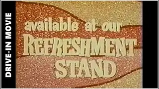 Refreshment Center - classic drive-in movie theater promo